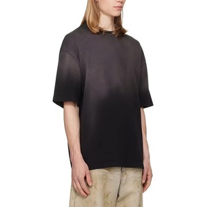 เสื้อยืดคอตตอนหนาน้ำหนักมาก ขายดี ทรงไหล่ตก พิมพ์ลายกราฟิกตามสั่ง สีซีดจาง - Product Image 3