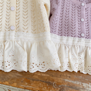 Manteau tricoté pour bébé fille, automne-été, cardigan tendance, haut en maille, vêtements pour bébé fille - Product Image 3