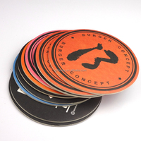 Sous-verre en papier rond absorbant et imperméable, écologique, avec logo personnalisé, épaisseur 3/5 mm, pour tasses à café et boissons à domicile