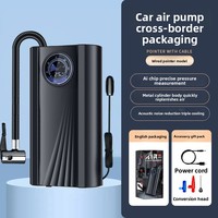 Compressore d'Aria per Auto Portatile Ricaricabile con Display Digitale, Ricarica USB e Manometro per Pneumatici