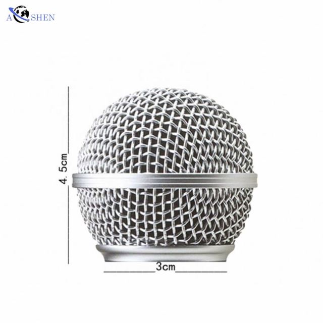 High Quality Microphone Ball Head Grille for S58 Mic Metal Mesh Cover Microphone Grill