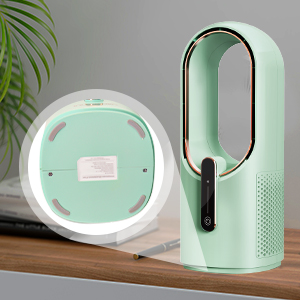 Ventilateur de table intelligent sans pales <span class=keywords><strong>Feigo</strong></span>, en plastique, avec commande numérique, rechargeable par USB-C, faible bruit, pour chambre et bureau - Product Image 3