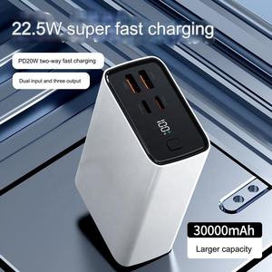 PD20w 초고속 충전 전원 은행 30000mah 듀얼 USB TYPE-C 양방향 충전 22.5W 휴대용 20000mah <span class=keywords><strong>Powerbank</strong></span> 10000 mah - Product Image 5