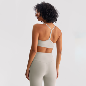 Sujetador deportivo de yoga sin costuras, suave como la mantequilla, para mujer - Top sexy con espalda descubierta para entrenamiento, con almohadillas extraíbles, transpirable <span class=keywords><strong>y</strong></span> elástico en cuatro direcciones - Product Image 5