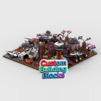Ensembles de blocs de construction en plastique éducatifs personnalisables, ville, MOC, vue sur la rue, villa, briques, jouets de construction pour enfants, cadeau