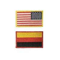 Parche de Tela Tejida Rectangular Multicolor Personalizado con Borde de PVC Duradero, Ecológico, Bordado en Chenilla, Termoadhesivo o para Coser en Bolsos y Gorras