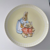 Services de table en mélamine, vaisselle de Pâques, service de table, ensembles d'assiettes et de bols pour les repas décontractés et les fêtes en plein air, camping