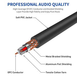 Cable Adaptador de Audio Estéreo a XLR Macho, Jack Mono TS de 6.35 mm (1/4\") para Micrófono e Instrumentos - Product Image 2