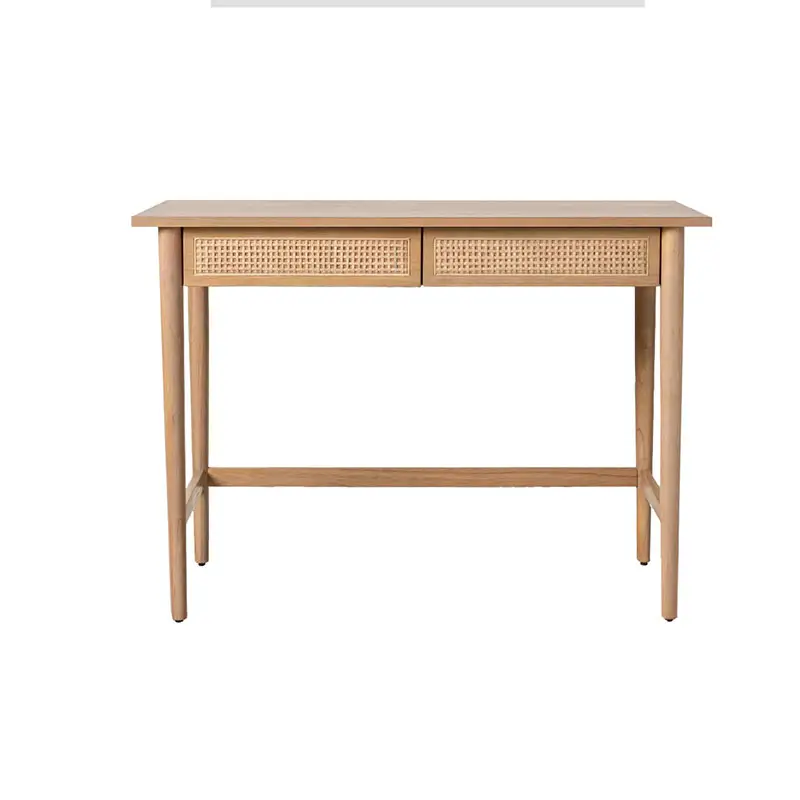 ギフトのアイデアモダンな環境にやさしい木材天然木と籐の追加の廊下コンソールテーブルベンチコンソールテーブル