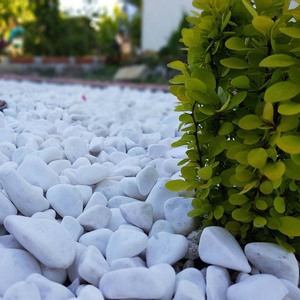 Décoration de jardin en galets de pierre de neige blanche - Product Image 1