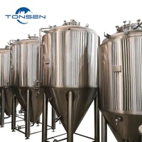 Fermenteur de production de bière 1000L 10HL en acier inoxydable, cuve sous pression, équipement de microbrasserie, cuve de fermentation conique, marque Tonsen