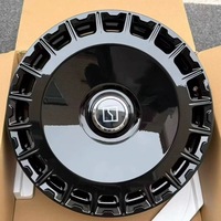 Nouvelles jantes en alliage forgé sur mesure, style disque noir brillant, design aérodynamique, aluminium, pour voitures particulières et SUV, 16 pouces