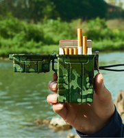 Étui à cigarettes USB Rechargeable avec briquet rechargeable
