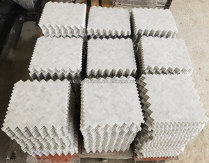 Carrara <strong>White</strong> Marble Self Adhesive Pvc <strong>Mosaic</strong> Peel and Stick <strong>Tile</strong> for Kitchen Wall Backsplash Living Room Shower Project - Product Image 5