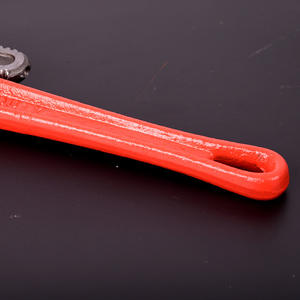 Clé à tuyau industrielle 8 pouces, réglable, à mâchoires dentelées, en acier au carbone, mesure impériale - Product Image 4