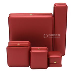 Customizable Blue Pu Jewelry <b>Box</b> With Logo Printing Crown Buckle For Wholesale Jewelry Packaging - Product Image 4