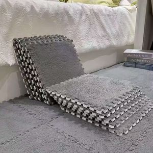 Alfombra Cálida para Interiores, Alfombra Protectora para Bebés y Niños, Alfombra para Área de Juegos, Alfombra para Oficina, Alfombra para Sala de Estar, Alfombra Cuadrada con Borde Grueso - Product Image 4