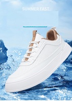 Chaussures décontractées pour hommes, légères, respirantes, en mesh, à lacets, avec imprimé floral