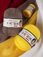 Mink-Kaschmir-Melange-Garn Anti-Pilling Warme Nähbälle für Handgestrickte Schals Hüte Pullover Gefärbt