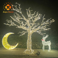 ANPU Outdoor Weißer Ahorn LED-Weihnachtsbaum mit IP65-Schutzklasse und 50.000 Stunden Lebensdauer