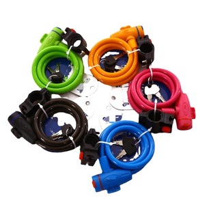 Candado de alambre para bicicleta, 12mm, 1100mm, acero duradero, accesorio para bicicleta de montaña, negro - Product Image 1