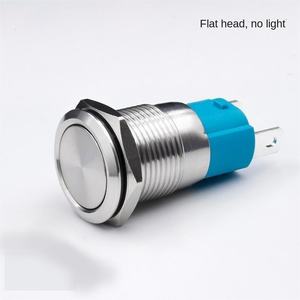 Interrupteur à bouton poussoir éclairé par anneau LED, 3A 220V, réinitialisation automatique 1min, 4 broches, IP65, 16mm, acier inoxydable, 1NO1NC, 50000 cycles - Product Image 5