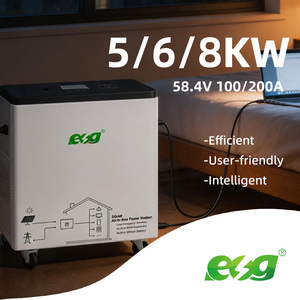 ระบบสำรองไฟฟ้าแบบไฮบริดพลังงานแสงอาทิตย์ 51.2V15kWh 8kW พร้อมแบตเตอรี่ลิเธียมไอรอนฟอสเฟต ระบบกักเก็บพลังงานแบบรวม - Product Image 2
