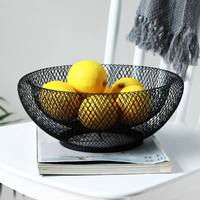 Cesta de metal para sala de estar, cesta legumes e vegetais para armazenamento de frutas
