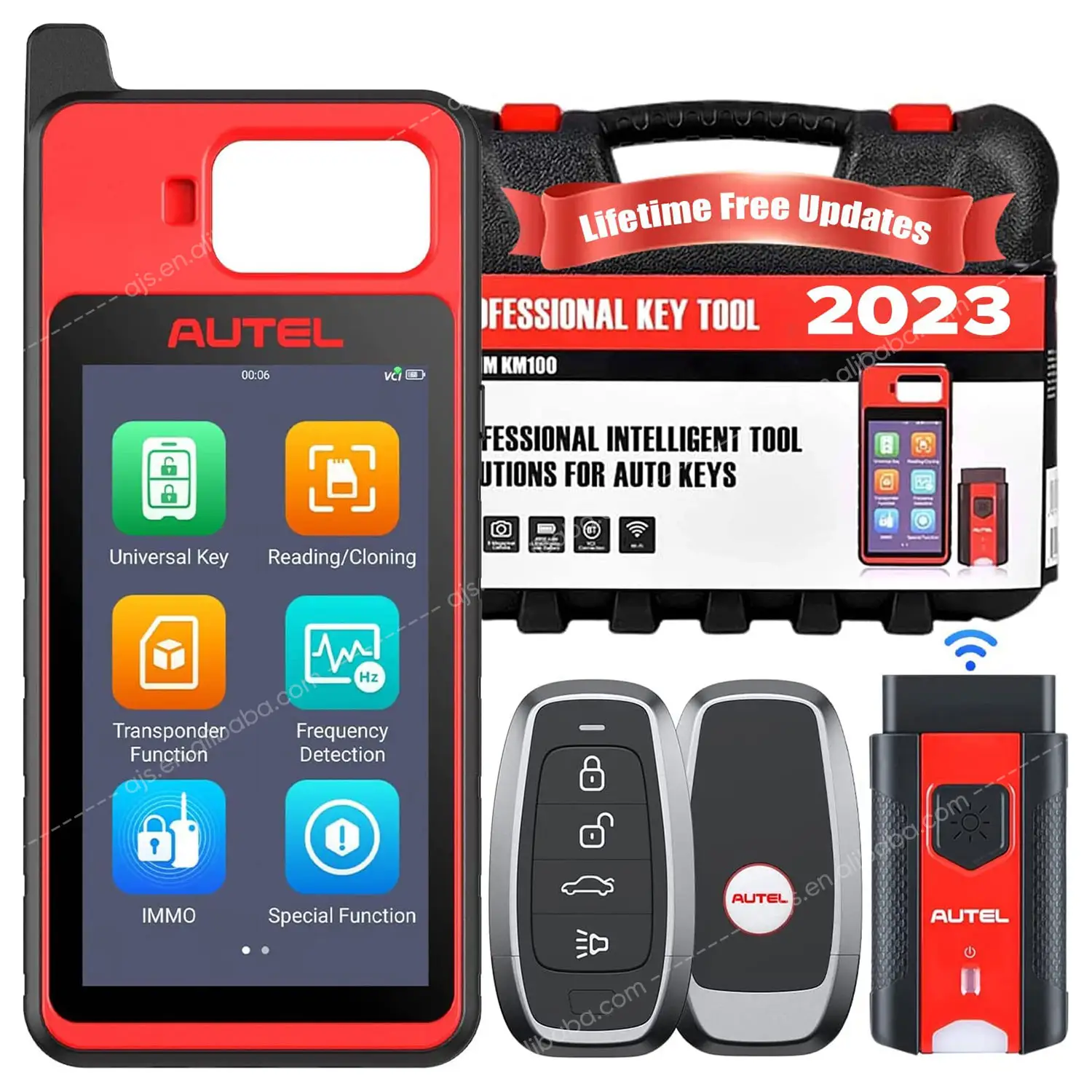 Autel Official Store KM100X máquina de programación de llaves para todos los coches immo universal ikey Altar KM100 X programador autel km100E