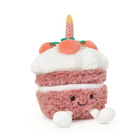 Linda Fashion UK Jelly Cat Fun Cherry Cake Doll Mignonne Peluche Jouet Cadeau de Fêtes