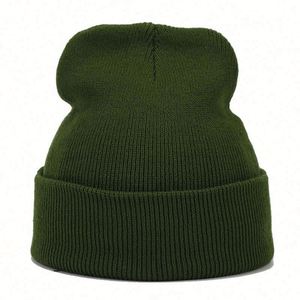 Gorros de Invierno de Punto Acrílico Lisos de Color Sólido Unisex de Alta Calidad al por Mayor, Gorros Personalizados con Logotipo Bordado - Product Image 5