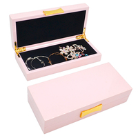 Personnalisé Cadeau En Bois D'emballage De Bijoux En Gros Haute Brillance Laqué En Bois Boîte à Bijoux