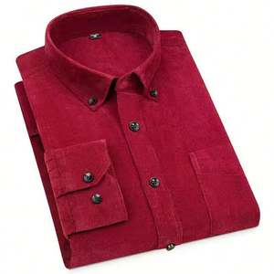 Primavera e autunno <span class=keywords><strong>camicia</strong></span> di <span class=keywords><strong>velluto</strong></span> a <span class=keywords><strong>coste</strong></span> in puro cotone <span class=keywords><strong>camicia</strong></span> da <span class=keywords><strong>uomo</strong></span> manica lunga Casual ricamo LOGO abbigliamento <span class=keywords><strong>uomo</strong></span> all'ingrosso - Product Image 4