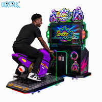 Machine de jeu d'arcade de course de motos, simulateur de conduite commercial Speed Field pour centre de divertissement familial et salle d'arcade