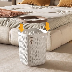 Waste Bin Cylindrical 12L And Above Open Indoor Use For Bedroom Living Room Kitchen Bathroom - Product Image 1