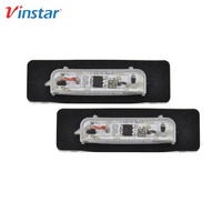 Vinstar Lampu Pelat Nomor LED Putih E-mark Restyling Pasar Kualitas Baik untuk BMW M1 Z1 E12 E23 E30 E12 E26 E28