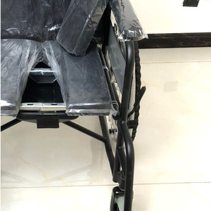 Manufacturer wholesales <b>folding</b> lightweight wheelchairs with <b>commode</b>, portable wheelchairs for the elderly and disabled, - Product Image 4