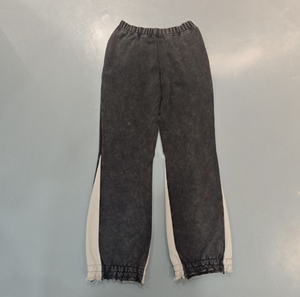 กางเกงวอร์มคาร์โก้ทรงหลวมสไตล์เรโทรสำหรับผู้ชาย ผ้าคอตตอนหนา ล้างสีแบบแอซิดวอช ขอบรุ่ย - Product Image 2