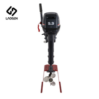 Moteur hors-bord Laogen en promotion, nouveau modèle à essence LG9.9F 9.9HP 2 temps 246cc, refroidissement par eau, démarrage manuel, allumage CDI, réservoir de carburant 24L