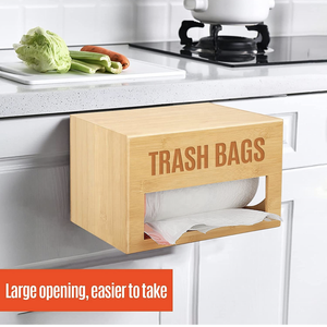 Dispensador <span class=keywords><strong>de</strong></span> Bolsas <span class=keywords><strong>de</strong></span> <span class=keywords><strong>Basura</strong></span> Rectangular Extra Grande con Lateral Abierto, Ecológico, Soporte para Rollos <span class=keywords><strong>de</strong></span> Bolsas <span class=keywords><strong>de</strong></span> <span class=keywords><strong>Basura</strong></span> <span class=keywords><strong>de</strong></span> Bambú, Organizador para <span class=keywords><strong>Basura</strong></span> - Product Image 4