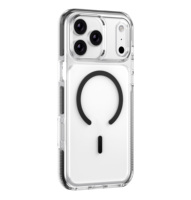 Nouvelle coque de protection magnétique N52 transparente bicolore de luxe pour iPhone 18 Pro Max 2026 – Idéale pour les boutiques