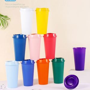 Taza de Café Colorida de 475 ml (16 oz) sin BPA, Taza de Viaje, Material PP, Taza de Plástico Moderna para Café y Agua - Product Image 5
