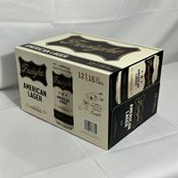 Boîte en carton personnalisée pour 12 canettes de 355 ml/473 ml (standard/élégantes) avec poignée durable pour l'emballage de boissons en détail