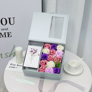 Regalos Creativos para el Día de San Valentín para Novio y Novia, Caja de <span class=keywords><strong>Regalo</strong></span> Romántica con Jabón en Forma de Rosa, Caja de Joyería con Letra, Día de la <span class=keywords><strong>Madre</strong></span> - Product Image 6