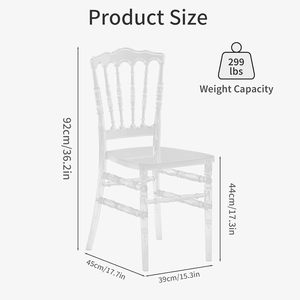 Silla fantasma transparente <span class=keywords><strong>de</strong></span> resina acrílica transparente <span class=keywords><strong>de</strong></span> cristal y plástico a bajo <span class=keywords><strong>precio</strong></span> al por mayor para eventos <span class=keywords><strong>de</strong></span> banquetes <span class=keywords><strong>de</strong></span> boda - Product Image 2