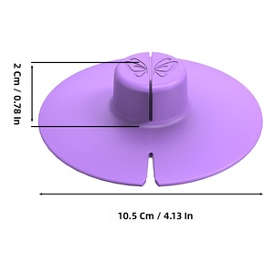 Nắp cốc silicon có ngăn đựng túi trà & nút chống nóng, giữ chắc dây lọc trà & ngăn ngừa bỏng, nắp đậy cốc cà phê/trà - Product Image 2