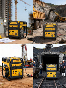 Generador de Gasolina de 3.0kW 3.75kVA Trifásico con Doble Refrigeración por Aire y Aceite, Arranque Automático, Portátil, Ligero, Duradero y Silencioso - Product Image 4