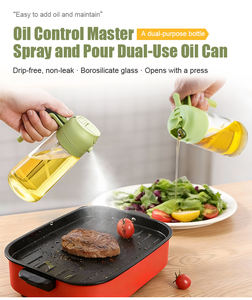 Multifunctional Dual Use <b>Oil</b> <b>Dispenser</b> Spray and Pour Borosilicate <b>Glass</b> <b>Oil</b> Bottle Leak Proof for Kitchen - Product Image 6