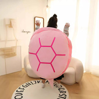 Jouet en peluche pour enfants, accessoire de costume pour Noël et Halloween, coussin en forme de carapace de tortue portable, coussin en peluche, jouet d'animal à habiller