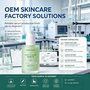 เซรั่มใบบัวบกผสมไฮยาลูรอนิค แอซิด บำรุงผิวหน้า OEM ODM ผลิตภัณฑ์ดูแลผิว - Product Image 5